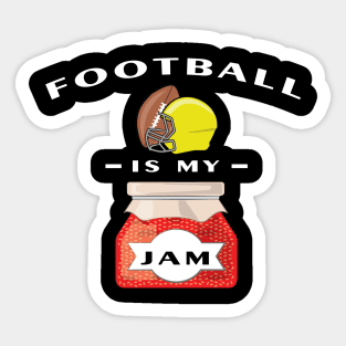 American Football Is My Jam Sticker